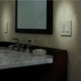 thumbnail image 3 of Lutron Claro 2 Gang Decorator Wallplate, CW-2-BR, Brown, 3 of 7