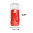 VBXOAE Flameless LED Electronic Candle-5.5cm x 12.4cm,Flickering Light