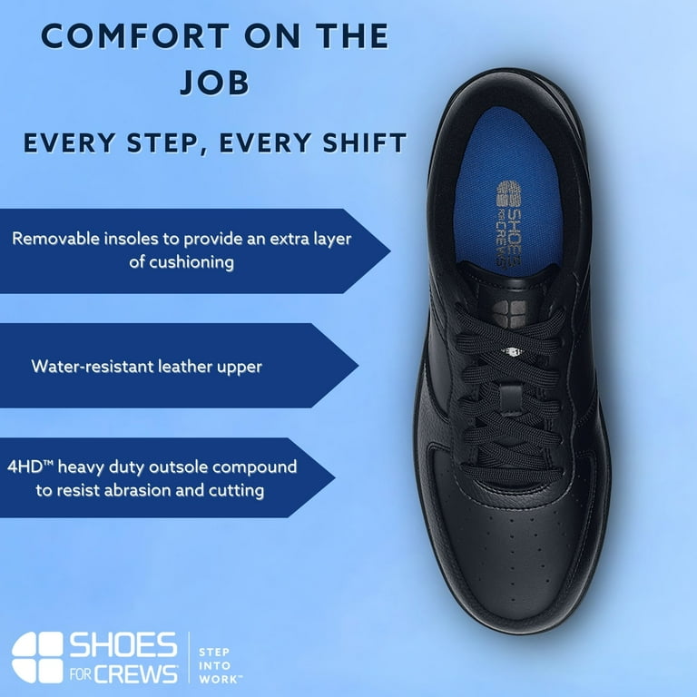 Shoes for Crews Holcombe Mens Womens Non Slip Work Shoes Water