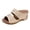 White, variant on Anuirheih Womens Wedge SIides Sandals Thick Open Toe Slip On Elastic Band Wedges Shoes(White)