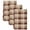 Brown, variant on Black Grey Plaid Kitchen Towels Set of 1, Modern Abstract Ombre Gingham Checkered Absorbent Dish Towels for Kitchen, Microfiber Hand Towel, Quick Drying Tea Towel for Cleaning Decorative Dishcloths