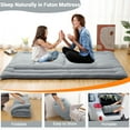 thumbnail image 4 of Accreate Futon Mattress, Foldable Sleeping Mattress, Roll Up Floor Bed Mattress for Easy Storage, Tatami Mat Japanese Floor Bed for Dorm Camping, 4 of 7