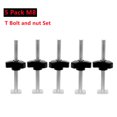 thumbnail image 1 of Carpintería T Track T-slot Aleación de aluminio Mitre Track Jig Fixture Slot T Bolts Deslizador deslizante para mesa de sierra Banco de trabajo Herramientas de bricolaje, 1 of 4