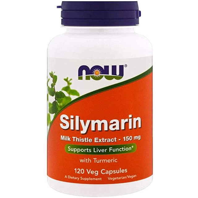 Milk thistle y Cúrcuma Now Silimarina 120 cápsulas Now Silimarina