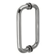 CRL BM8X8CH Polished Chrome 8" BM Series Tubular BacktoBack Pull Handle