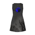 thumbnail image 5 of WFJCJPAF 2025 New Halloween Halloween Dresses for Women Long Sleeve,Women's Summer Comfort Fashion Printing Pocket Sleeveless V-Neck Dress - Blue XXL, 5 of 5