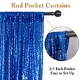 thumbnail image 3 of Royal Bleu Paillettes Toile de Fond Rideau Photo Toile de Fond 4FTx7FT Paillettes Rideaux Chatoyants pour Toile de Fond -1011E, 3 of 5