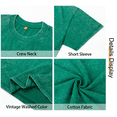 thumbnail image 6 of Sundazz Cropped T shirts for Women Oversized Vintage Cotton Tee Short Sleeve Summer Tops Casual Shirts, 6 of 8
