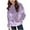 Purple, variant on Girls Velour Sweatshirt Long Sleeve Hoodie Girls Casual Loose Pullover Hoodies Girls 6-7 Years
