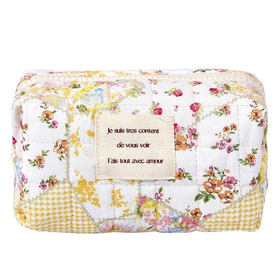 Bearachild Bolsa para el cuidado de la piel hecha de tela de algodón, fácil de mantener, bolsa de maquillaje estética de moda para mujeres y Almacenamiento y organización del hogar B