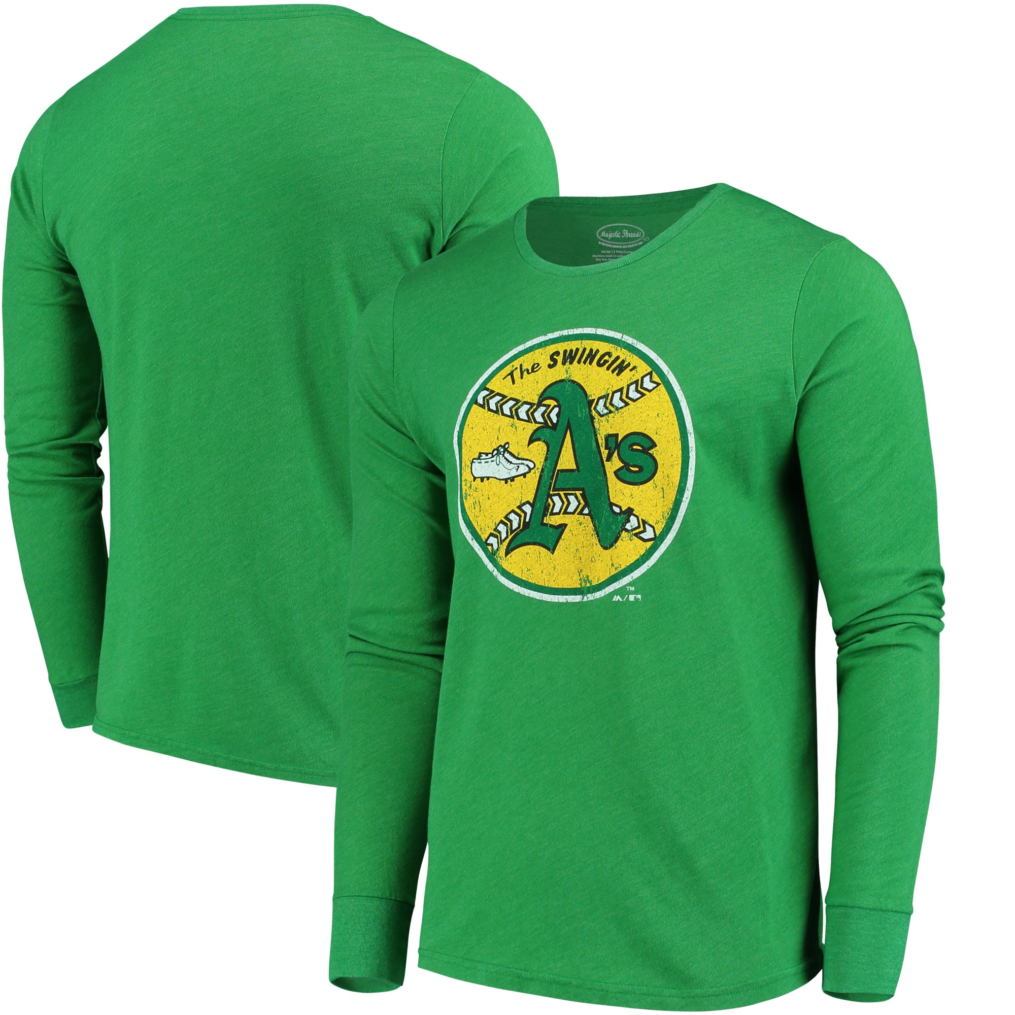 Men's Heathered Green Oakland Athletics 