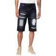 thumbnail image 1 of Pantalones cortos de mezclilla informales rasgados LRG para hombre, negro, 30 LRG Mezclilla, 1 of 1