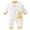 Yellow, variant on Toddler Thermal One Piece 0-24 Months Playwear Winter Outfit Boys Girls Long Sleeve Thick Cotton Button Jumpsuit Romper (12 Months, Yellow)