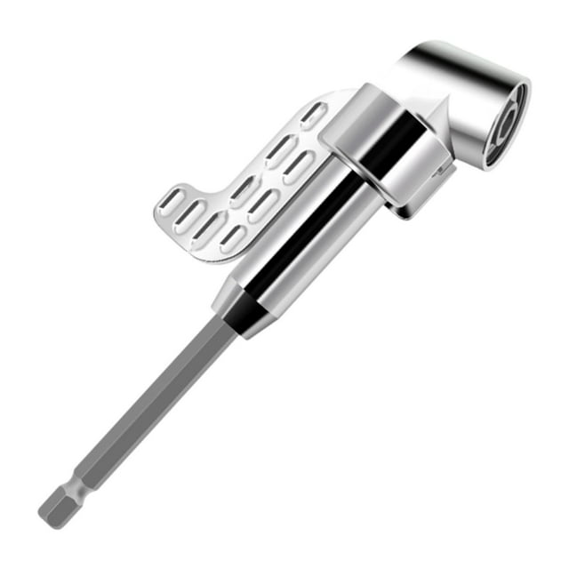 Adaptador de taladro en ángulo recto,Adaptador de taladro en ángulo recto de 105 grados,Accesorios Vástago hexagonal multifunción,Taladro en ángulo recto,compacto y resistente,Accesorio de
