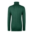 thumbnail image 5 of Women's Fashionable Solid Color High Neck Long Sleeved Sweater Pullover Sweater Top for Fall Winter Comfortable Everyday Fashion,Green,S, 5 of 7