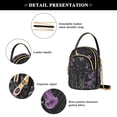 thumbnail image 4 of FORMRS Crossbody Bag for Women Quilted Travel Shoulder Cell Phone Purse with Chain Strap Handbag, Gothic Floral Print, 4 of 7