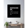 thumbnail image 2 of Mountain Bike Girl Poster Wall Art, Modern Wall Decor, 24x24 UNFRAMED, 2 of 3