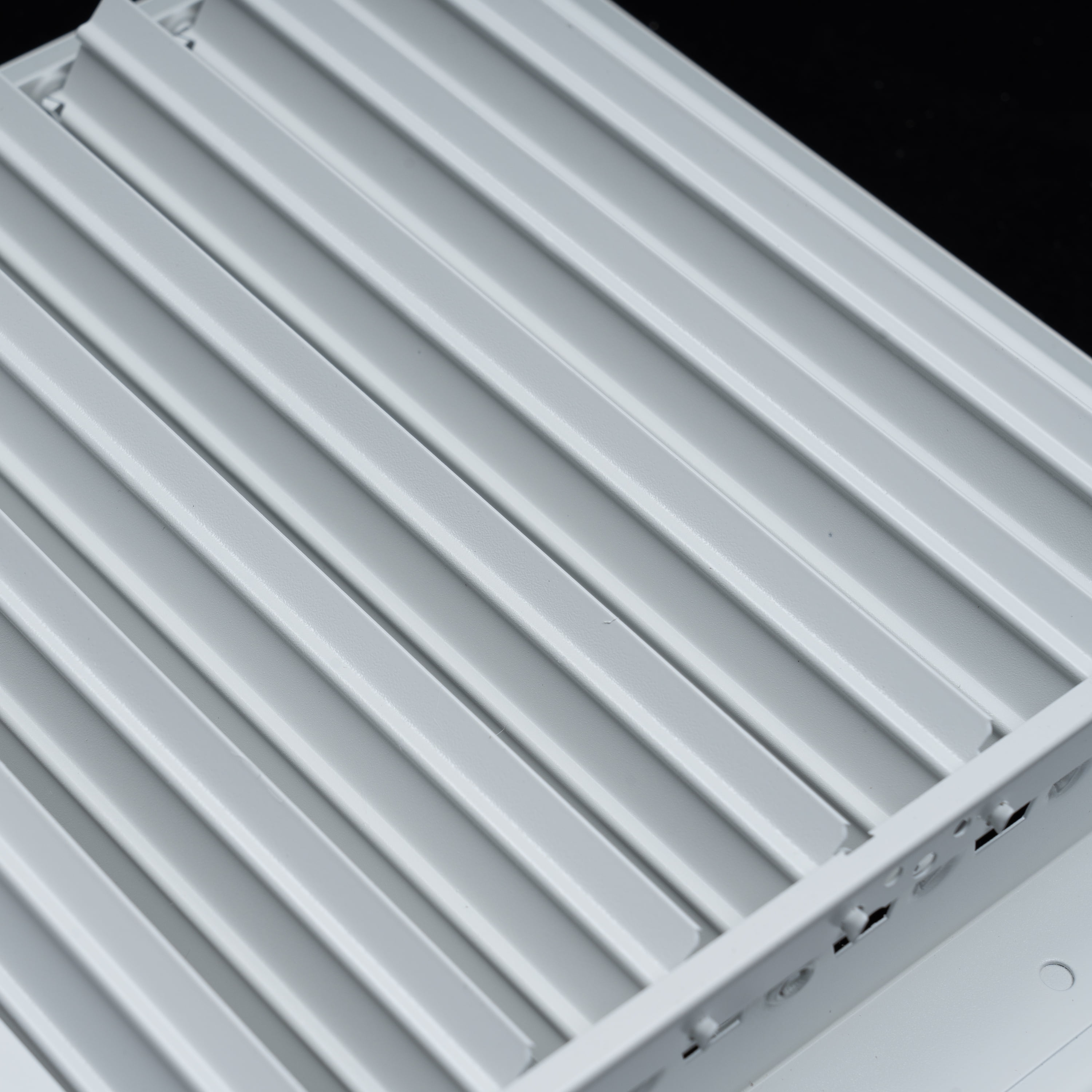 Fits 12x6 Duct Opening Aluminum 3-WAY Adjustable Air Supply Grille by Handua | Curved Blade Register Vent Cover for Sidewall & Ceiling | White | Outer Size: 13.75" X 7.75"