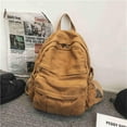 thumbnail image 2 of Women's Aesthetic Heavy Cotton Canvas Laptop Backpack Lightweight Casual Daypack 90s Outfits, Forest Green, 2 of 6