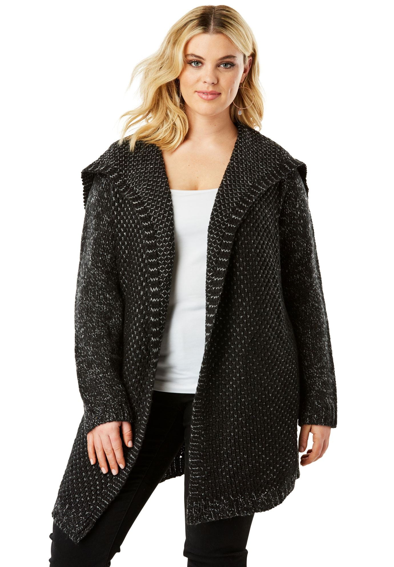 : Plus Size - Cardigans / Sweaters: Clothing, Shoes & Jewelry plus size chunky cardigans