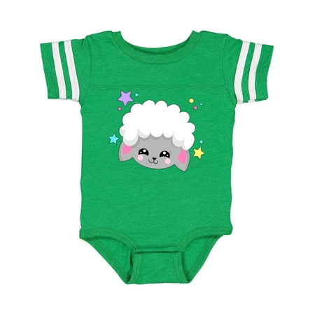 

Inktastic Cute Easter Lamb with Stars Gift Baby Boy or Baby Girl Bodysuit