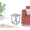 thumbnail image 3 of HomeRoots 487350 15 in. Marble Free Form End Table, Black & White, 3 of 3