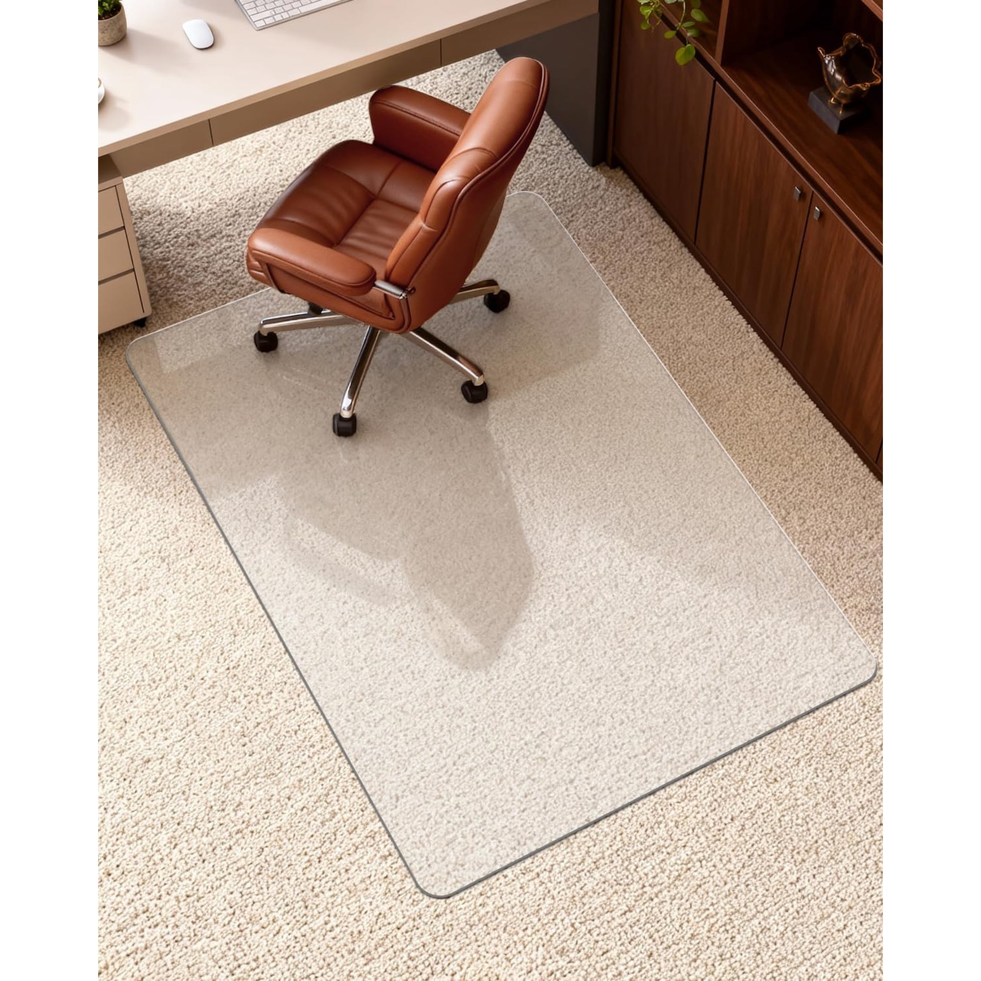 hard frosted office chair mat product