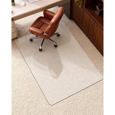 hard frosted office chair mat product