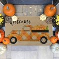 thumbnail image 3 of Thanksgiving Fall Door Mat Outdoor, Autumn Truck Welcome Entrance Mat Indoor Outdoor, Durable Non-Slip Floor Mat Area Rug, Decorative Doormat for Kitchen Bedroom Living Room, 18 x 30 Inch, 3 of 6