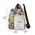 thumbnail image 3 of FORMRS Women's Travel Backpack Purse Anti-Theft Hidden Pockets Casual Shoulder Bag, Floral Tomatoes, 3 of 7