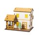 thumbnail image 3 of Casa en miniatura iluminada, cabaña navideña, modelo de casa de jardín, adorno de madera, artesanía 105 cm x 83 cm x 83 cm, 3 of 9
