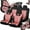 Pink-Free Size, variant on Hovmgk Full Set of Car Seat Covers, Universal Embroidered Seat Protector Set, Comfortable & Breathable Car Cushion, Stylish & Durable Car Seat Cover for All Vehicles, 9-Piece Set
