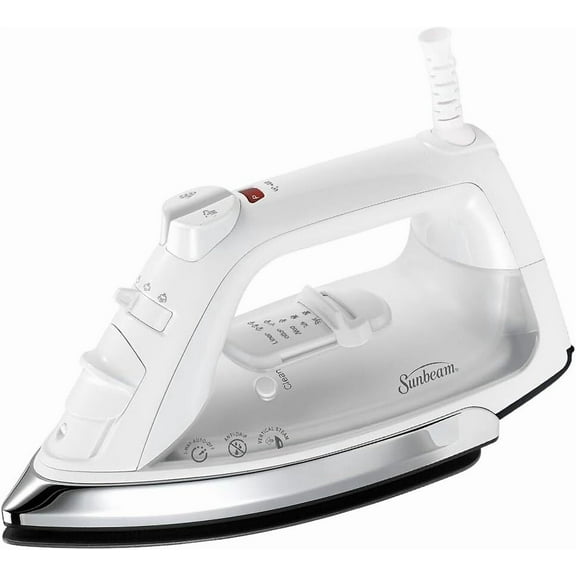 Sunbeam GCSBCL-317-000 Classic Iron 1200W, Mid-size Anti-Drip Nonstick Soleplate