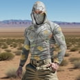 thumbnail image 2 of Feancey Camo Sun Hoodie Mens with Mask UV Protection Hunting Hoodies Long Sleeve Lightweight Quick Dry Fishing Shirts Camouflage 5XL, 2 of 10