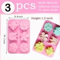 thumbnail image 2 of 3 Pack Silicone Soap Molds,Flowers&Rectangular shape Soap Mold for Soap Making,Great for Handmade Soaps,Lotion Bars,Chocolate,Moon Cake, 2 of 7