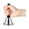 thumbnail image 4 of EeaseMX Campana de mano de acero Tomaibaby, campana de llamada navideña para decoración de fiestas, bodas y eventos (plateada), 4 of 8