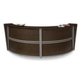 thumbnail image 5 of OFM Marque Series Model 55292 Double Unit Reception Station, White with Silver Frame, 5 of 5