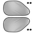 thumbnail image 3 of 2pcs Auto ventana lateral color negro plata, 3 of 11