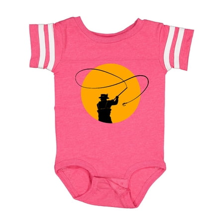 

Inktastic Fly Fishing Sun Silhouette Gift Baby Boy or Baby Girl Bodysuit