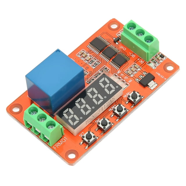 Relais Temporisateur, Module Relais Temporisé Autobloquant 18 Fonctions pour Commande Automatique 12V