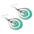 thumbnail image 4 of Tibetan Silver Turquoise Gemstone Silver Plated Handmade Earrings For Women Jewelry For Gifts, 4 of 5