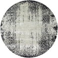 thumbnail image 1 of Ahgly Company Machine Washable Indoor Round Industrial Modern Grey Gray Area Rugs, 4' Round, 1 of 7