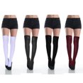 thumbnail image 3 of basico women ladies' cotton over knee socks ,thigh high socks (style 01-4 pair assort), 3 of 3