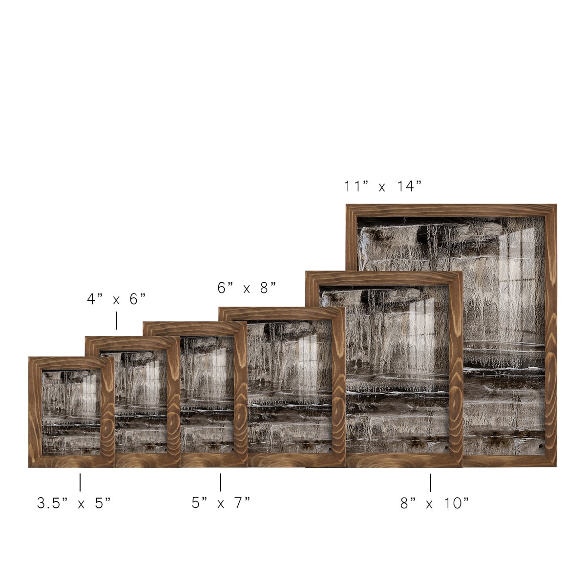 Continuum III -Framed Print w/glass-Walnut