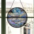 thumbnail image 3 of Mystic Moon Dragonfly Stained Glass Window Hanging, Stained Glass Window Decor Suncatcher for Women, Perfect Home Decor, Stained Glass Ornament 2025, Holiday Decoration, Seasonal, 3 of 6