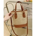 thumbnail image 4 of Kukuzhu Straw Hobo Bag for Women Hand Woven Shoulder Crossbody Bag Knit Totes Handbag Bucket Summer Purse Top Handle Bag, 4 of 7