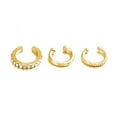thumbnail image 5 of Misterolina 3pcsset Woman Alloy Earring Ear Cuff Cartilage Non Pierced Nice AU09, 5 of 7
