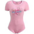 thumbnail image 5 of CutiePlusU Cotton Button Crotch Bodysuits Adult Romper Basics Onesie-Halo Dog Print Pink 2XL, 5 of 5