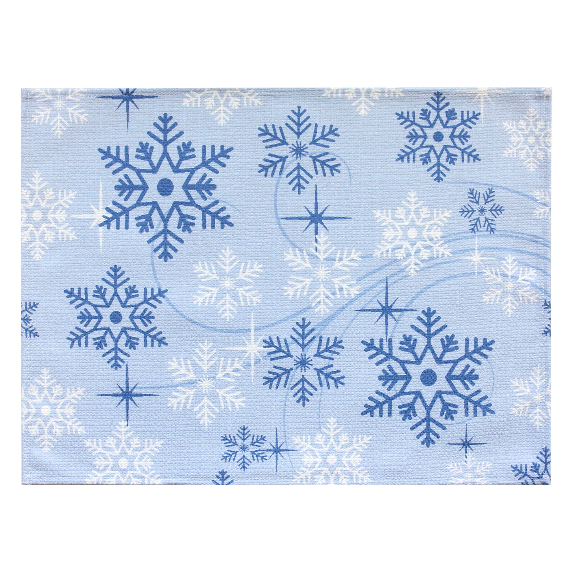 Thymat 13" ×17.75" Burlap Placemats for Winter Dining Table, Christmas