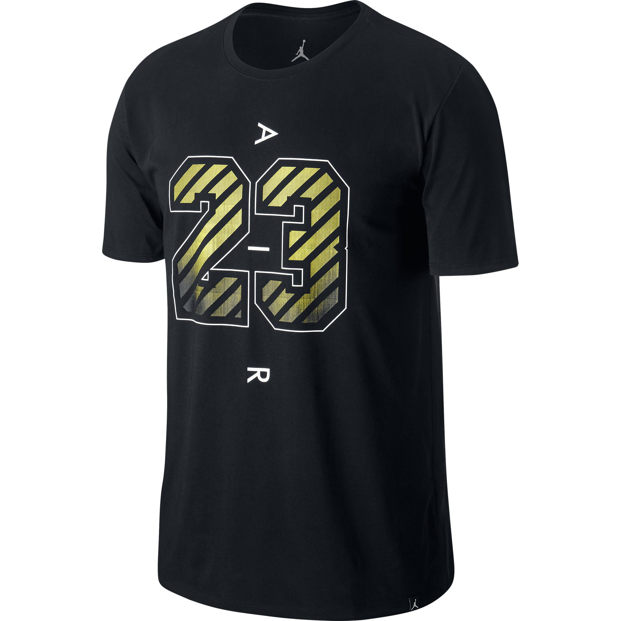Jordan Air 23 Dry Men's Athletic Casual T-Shirt Black/Volt 843130-010 ...